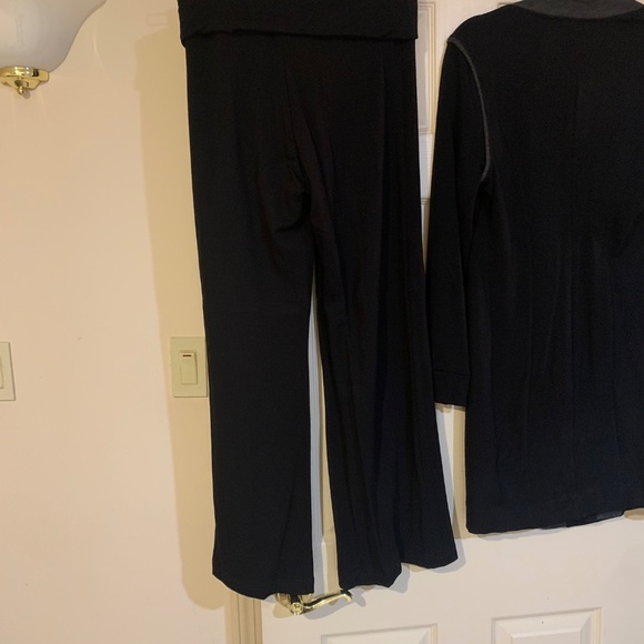 Capote Black/Gray Pants/Jacket Set sz M - Picture 8 of 9